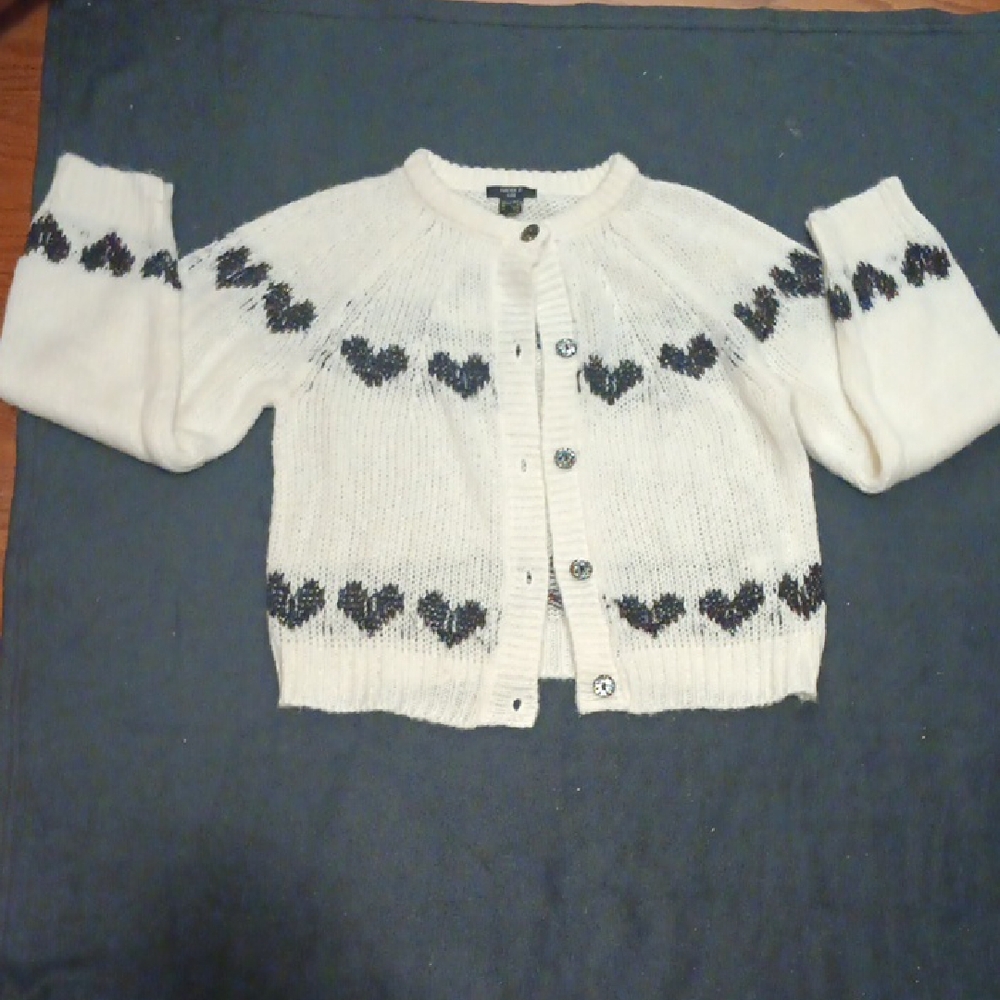 NWT Girl's Cardigan Sweater Size 11/12